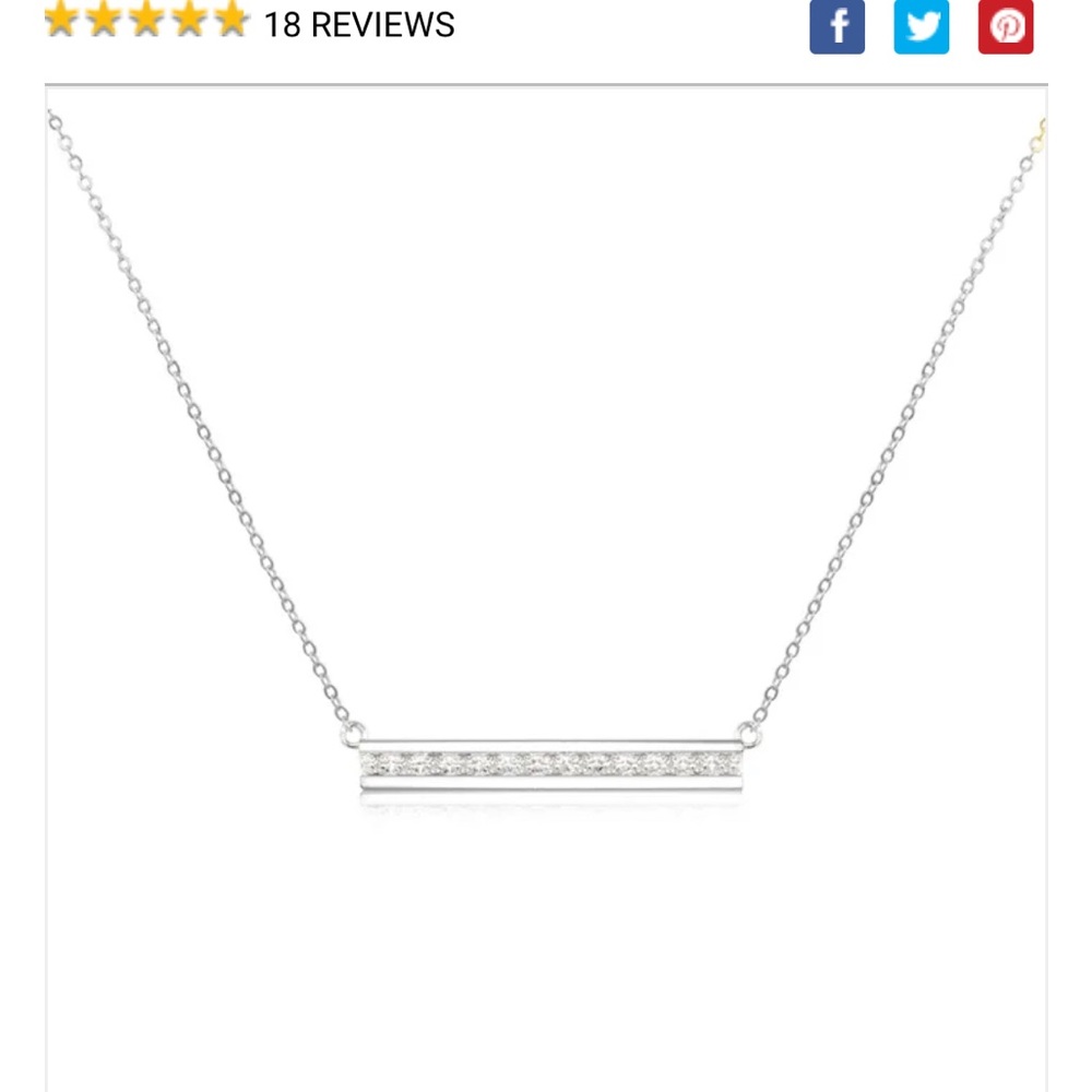 Diamond Bar Necklace
